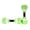 Green, variant on AOOOWER EVA Foam Barbells Water Aerobics Equipment Water Dumbbells for Pool, Pool Weights Water Exercise Equipment Set for Pools