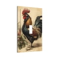 thumbnail image 3 of Vintage Rooster Art Light Switch Cover Decorator Single Toggle Wall Plate 1-Gang Receptacle Outlet Decor, 3 of 7