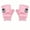 Pink, variant on Rechargeable Half Finger Heated Gloves, 2000mah Long Lasting Warmth with Touchscreen