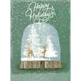 thumbnail image 2 of PI Studio  25x32 White Modern Wood Framed Museum Art Print Titled - Holiday Snow Globe II, 2 of 4