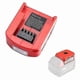 thumbnail image 3 of USB Charger Battery Adapter 18V Power With LED For Milwaukee 49-24-2371 M18, 3 of 5