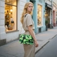 thumbnail image 7 of FORMRS Women Crossbody Purse with Chain Strap Vegan Leather Shoulder Handbag, Green Camouflage Pattern, 7 of 7
