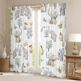 thumbnail image 2 of Castle Fairy Boys Girls Kawaii Grey Elephants Curtains Pack of 2 (42x84 Each),Flowers Butterflies Mushroom Curtains Blackout,Cartoon Animal Bedroom Curtains,Super Cozy Room Decor, 2 of 6