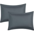 thumbnail image 4 of Lanco Selma 7-Piece Comforter Set, Grey, King, Fill Polyester, Solid Color, 4 of 5