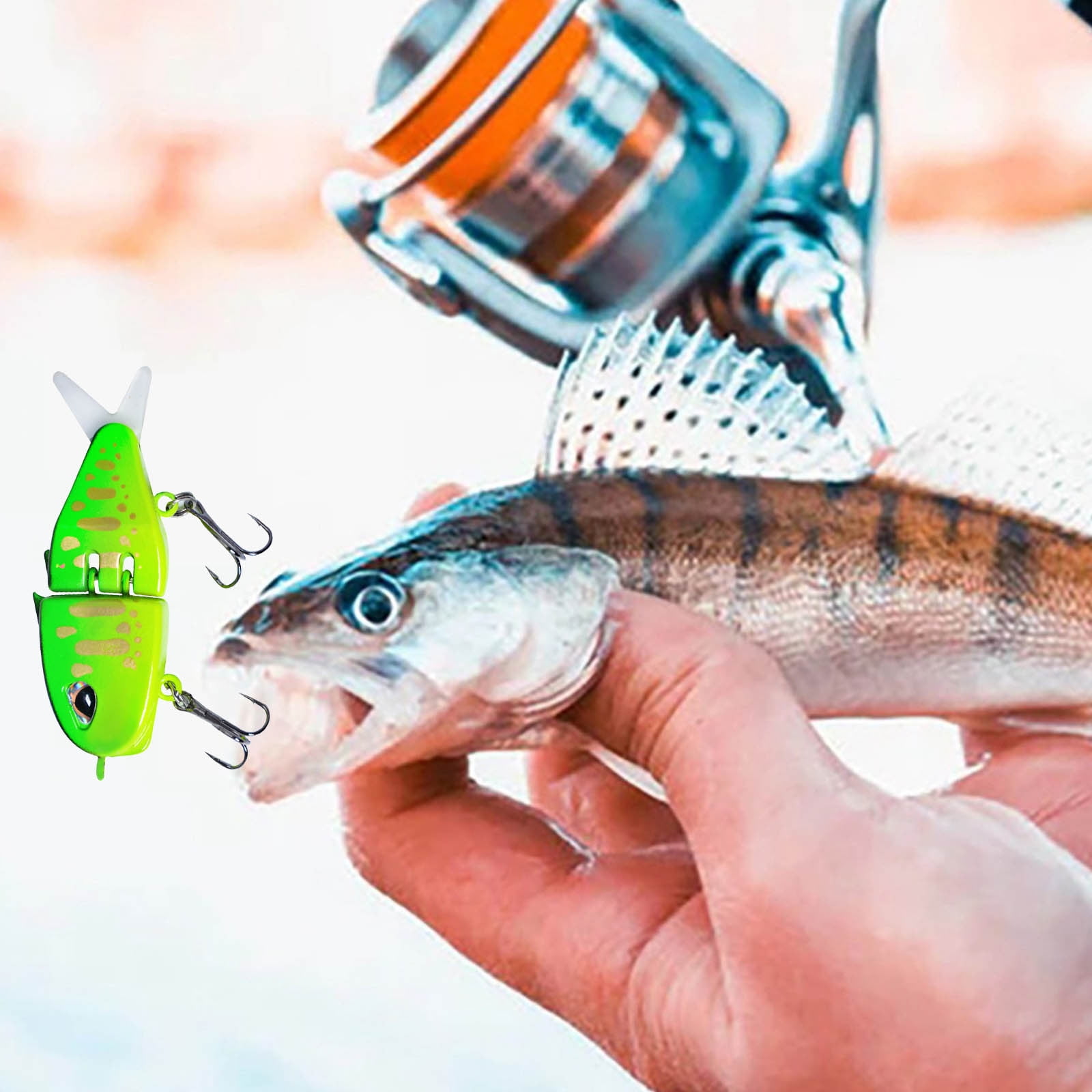 Fishing Gear Mini Glide Swimbait for Effortless Casting and Action Soft Rubber Design for Freshwater and Saltwater Adventures