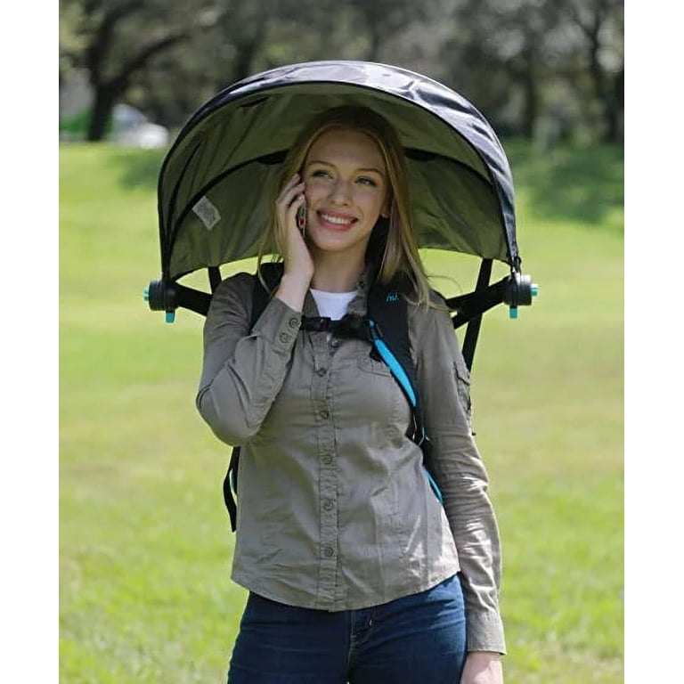 Hands Free Umbrella Wearable Weather Protection device for both Rain Sun