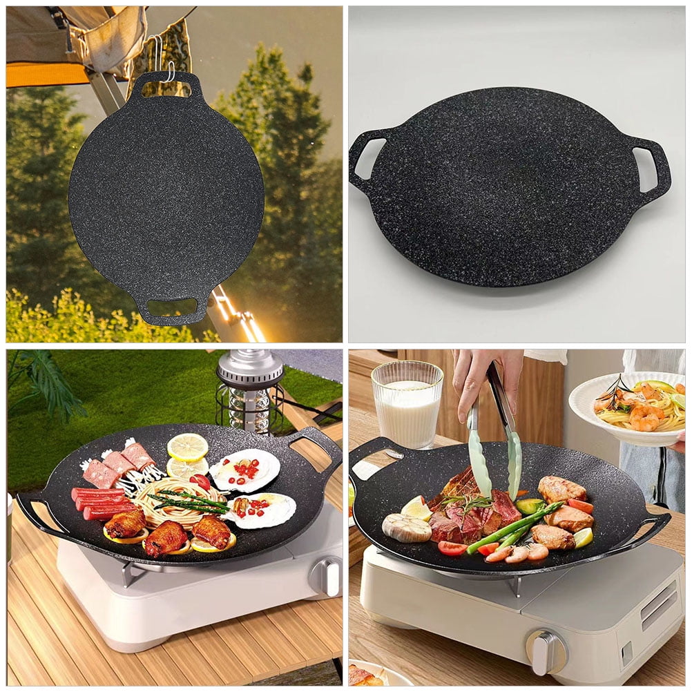 Medical Stone Grill Pan Barbecue Plate Food Non Stick Fry Baking Picnic Grilled