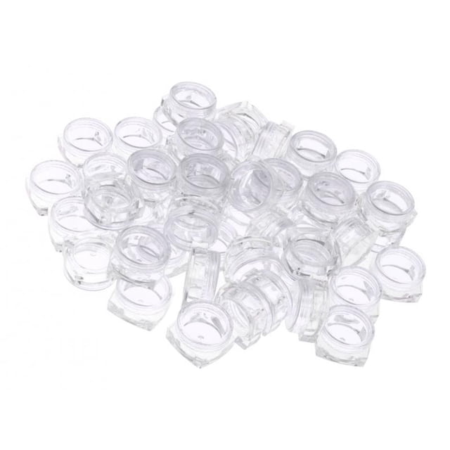 Tarros Cuadra Sunnimix 50 piezas Recipientes de plástico para cosméticos 5 gramos