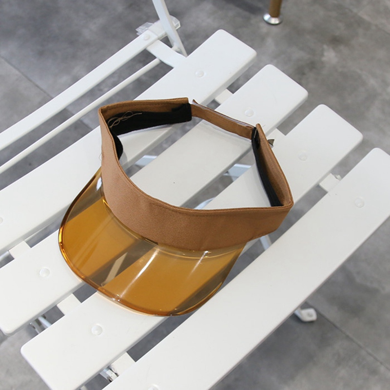 Ardorlove 9 colors Casual Summer Empty Top Plastic Visor Cap Women