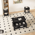 thumbnail image 3 of VECELO 3-Piece Coffee Table Set with Lift-top Coffee Table and Set of 2 End Tables, Modern Living Room Table Sets for Home and Office, Black, 3 of 8