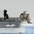 thumbnail image 2 of Figura de búho, estatua de gato, adorno de resina, escultura de escritorio en miniatura, ideal para regalar, decoración del hogar, oficina, dormitorio, 2 of 8