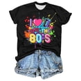 thumbnail image 3 of I Love The 80s Graphic Tees for Women 2026 Summer Casual Short Sleeve Crewneck 1980 Vintage Neon T Shirts, 3 of 3