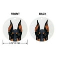 thumbnail image 2 of WIRESTER 2.75 inch Double-Sided Metal Aluminum Christmas Ornament, Festive Tree Decor for Mom, Dad & Loved One - Animal Black Rust Doberman Pinscher Dog, 2 of 6