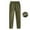 #Army Green, variant on DPTALR Women's Solid Color Pants with Pleated Cuffs,Elastic Waistband and Pockets,Army Green,Size S