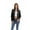 Black, variant on Women's Casual Jacket Short Sleeve Stretch Knit Blend Cropped Style Outerwear Lightweight Comfortable Fashion Coat for Everyday Wear and Casual Women's Bomber Jacket Casual Coat