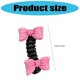 thumbnail image 3 of 2Pieces Bowknot Hair Elastic For Girls Lovely Scrunchie Hair Ties Hair Accessories For School Kids And Holiday Headwear Yellow, 3 of 4