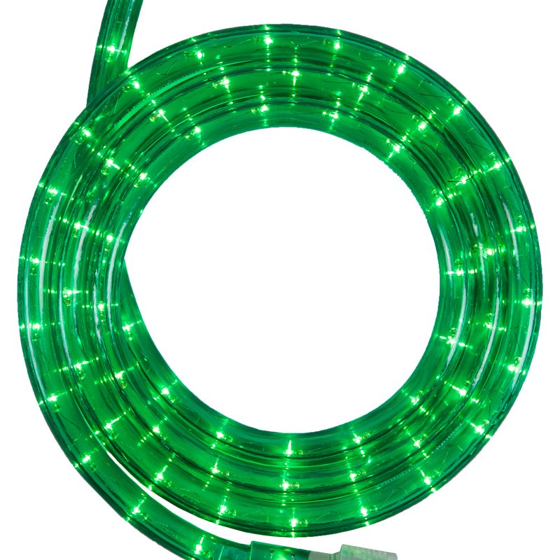 18 ft. Green Rope Light Kit, 216 Incandescent Lights, ReadytoInstall