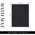 thumbnail image 3 of Superior Nora Cotton Absorbent Thick Terry Bathmat Set of 2, Black, 3 of 10