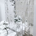 thumbnail image 5 of Balsa Circle Metallic Silver Rectangle 6 feet Foil Tassels Fringe Backdrop Curtains Party, 5 of 8