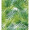 thumbnail image 3 of Ambesonne Plant Duvet Cover Set, Watercolor Tropical Palm Leaves Colorful Illustration Natural Feelings, Decorative 3 Piece Bedding Set with 2 Pillow Shams, Queen Size, Lime Green, 3 of 3