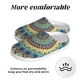 thumbnail image 6 of Haiem Round Mandala1 Print Women's Fuzzy Memory Foam House Slipper Cozy Home Footwear Non-slip Winter Slippers-42/43, 6 of 7