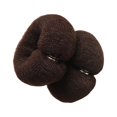 thumbnail image 1 of Outil de Rouleau pour Femmes Anneau de Cheveux Portable Coiffure Chignon Réutilisable Créateur de Rouleaux pour Femmes Intérieur Extérieur Fêtes Yoga Jogging Accessoires Café, 1 of 7