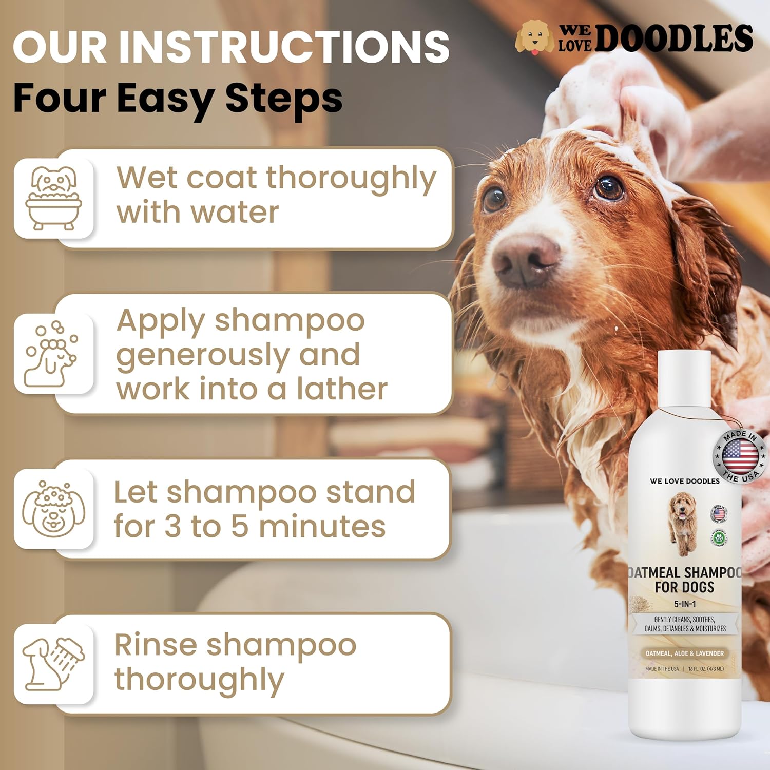 We Love Doodles 5-in-1 Oatmeal Dog Shampoo photo 3