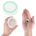 thumbnail image 4 of Unique Bargains 1 Pc Pill Case 3 Grid Round Pill Box Green, 4 of 6