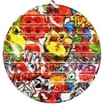 thumbnail image 1 of 1 Pce 20cm/7.8 Po Grand Jouet à Bulles Pop Fidget, Forme de Cœur Hexagone Rond en Silicone Jumbo pour Enfants Adultes (10, 01-Rond), 1 of 3