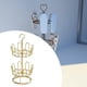 thumbnail image 4 of Zapatero giratorio Strade Fareast Limited Estante organizador de zapatos redondo moderno Oro 2 niveles, 4 of 8