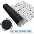 thumbnail image 6 of Long Mouse Pads for Desk,White Skull Heart Flower Pattern Desk Mats on Top Of Desks, Desk Mouse Pad Extra Large with 3mm Non-Slip Base and Stitched Edge for Gaming,Office,Work,Home 31.5"x15.7", 6 of 6