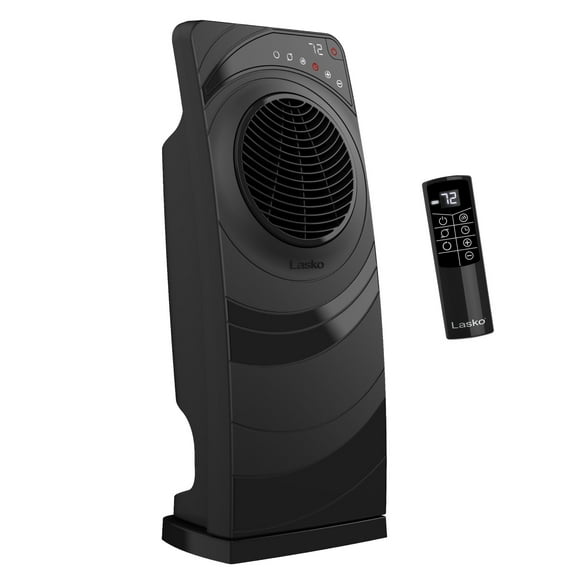 Lasko 23” 1500W Elite Collection Revolution Full Room Ceramic Space Heater, Remote, Black, CC23630