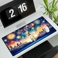 thumbnail image 3 of Happy New Year with Labrador Retriever Fireworks Holiday Xmas Winter 2025 Desk Mat Full Keyboard Mouse Pad Lab Dog Lover Gifts Large Mousepad - 00025, 3 of 5