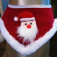 thumbnail image 2 of Navidad PET adorable Santa Claus Collar Babero BIB bufanda Dog Cat Saliva Toalla Suministros para mascotas - Tamaño S (Rojo), 2 of 7
