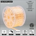 thumbnail image 3 of 150 ft. Clear Incandescent Rope Light Spool Indoor-Outdoor Bulk Tube Light, 120V, 1/2 Inch, 2-Wire, 3 of 8