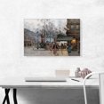 thumbnail image 2 of ARTCANVAS Animated Boulevard In Paris 1902 Canvas Art Print by Eugene Galien-Laloue - Size: 26" x 18" (1.50" Deep), 2 of 9