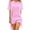 Pink, variant on Swimsuit Cover Up Solid Color Loose See-through Tassel Bikini Dress for Holiday