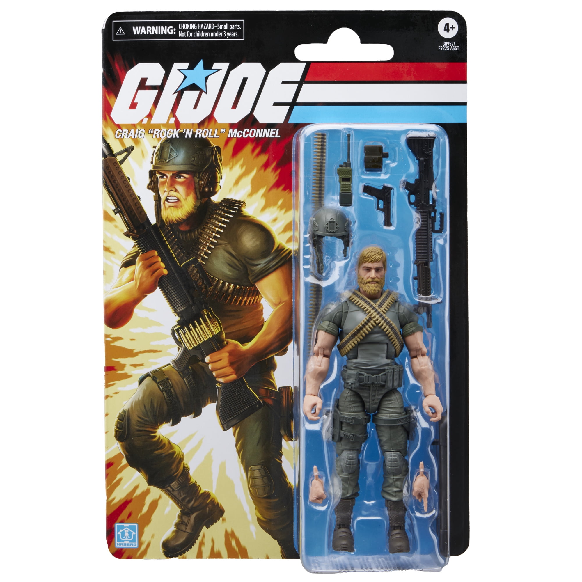 G.I. Joe Classified Series Retro Cardback, Craig “Rock ’N Roll” McConnel, 6” Action Figure