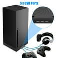 thumbnail image 4 of DEBGFS Vertical Cooling Stand for Xbox Series X Console with 2 Turbo Cooling Fans  3 USB Hubs Ports  3 Levels Adjustable Fans Speed  LED Indicators  USB Cable,none,none, 4 of 6
