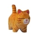 thumbnail image 4 of Figura de gato tallada en madera, arte tallado, trabajo de decoración, pequeño regalo, modelo de animales, lindo para D, 4 of 9