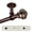 Bronze, variant on Dani Ceiling 1" Curtain Rod/ Room Divider 66-120 inch - Black