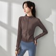 thumbnail image 5 of Women's Lightweight Slim Fit Full Zip Long Sleeve Workout Jacket with Thumb Holes & Pockets, 5 of 5