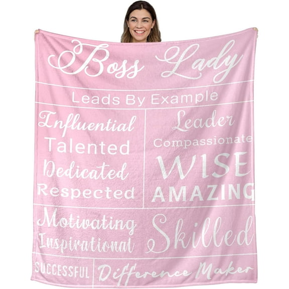 Christmas Boss Lady Gifts for Women Blanket, Christmas Blanket Gifts for Boss Lady, Best Boss Gift Throw 50x60, Birthday Gifts for Boss Lady, Boss, Boss Christmas Appreciation Gifts