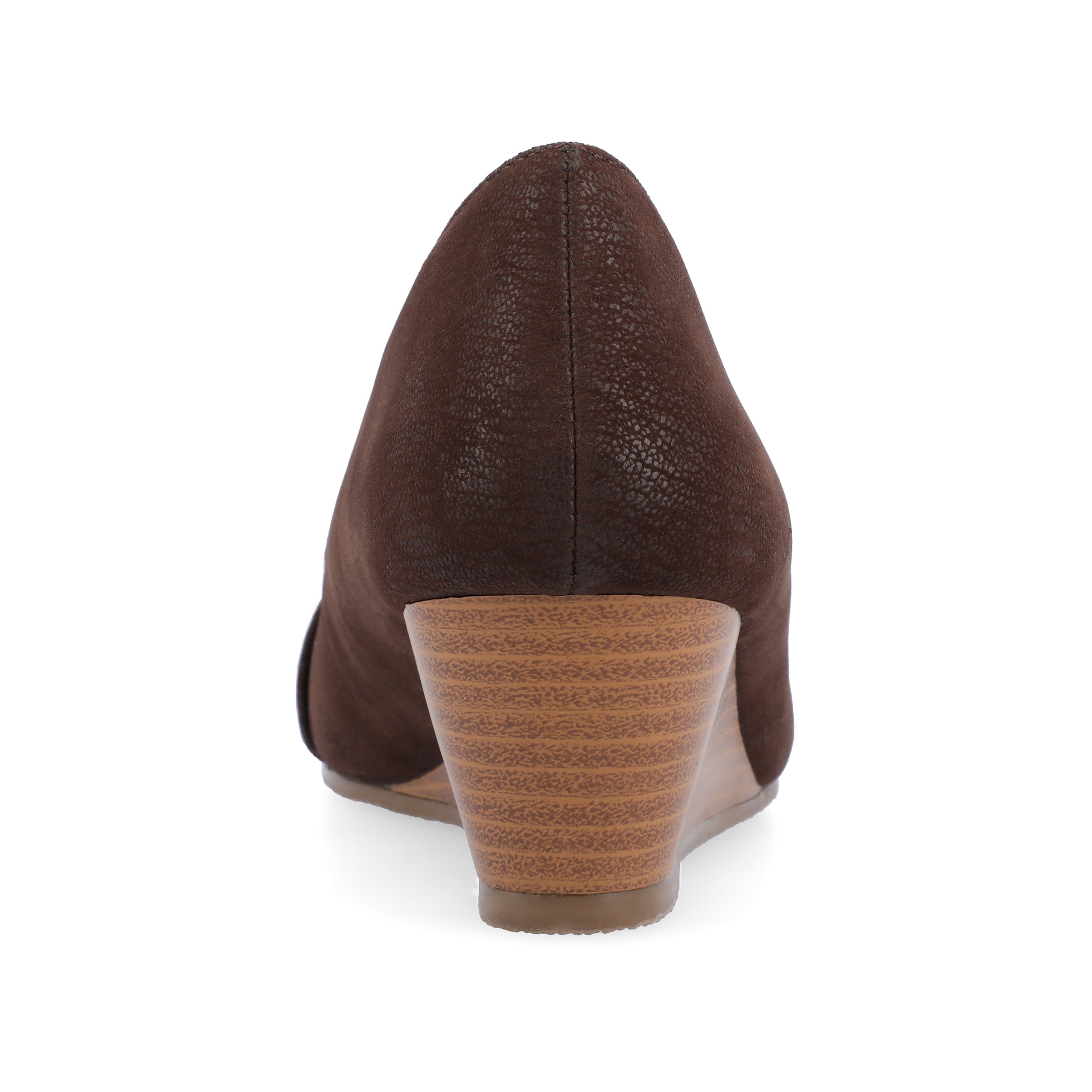 Journee Womens Graysn Comfort Insole Slip On Round Toe Wedge, Widths Available