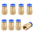 thumbnail image 5 of Push to Connect Tube Fitting,Adapter,6mm Tube OD x G1/8" Female Straight Pneumatic Connecter Pipe Fitting 8pcs, 5 of 5