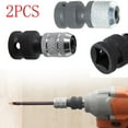thumbnail image 5 of 2pcs Drill tool Socket Adapter Drive 1/2 Square To 1/4 Inch Hex Converter, 5 of 9