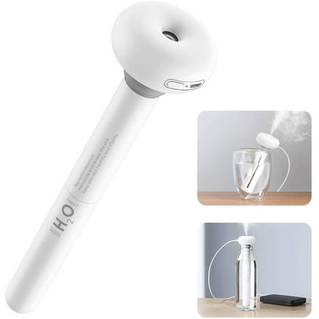 

Mini Personal Humidifier for Car Bedroom Portable Ultrasonic Cool Mist Humidifier for Plant with Adjustable Length Container Diversity Whisper Quiet Travel USB Small Humidifiers for Office