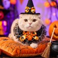 thumbnail image 5 of Halloween Pet Bandana and Hat Set for Cats and Dogs 2-Piece Saliva-Catching Party Photo Prop, 5 of 6