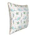 thumbnail image 2 of Fotbe Whale And Turtle Pattern Velvet Decorative Throw Pillow Covers with Elegant Piping, Soft Plush Cushion Cover for Sofa, Bed, Car, Office-16"x16", 2 of 8