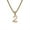 Gold 2, variant on HIJONES Women's Men's Stainless Steel Trendy Zirconia Number 0-9 Pendant Necklace with Twisted Chains Gold 9